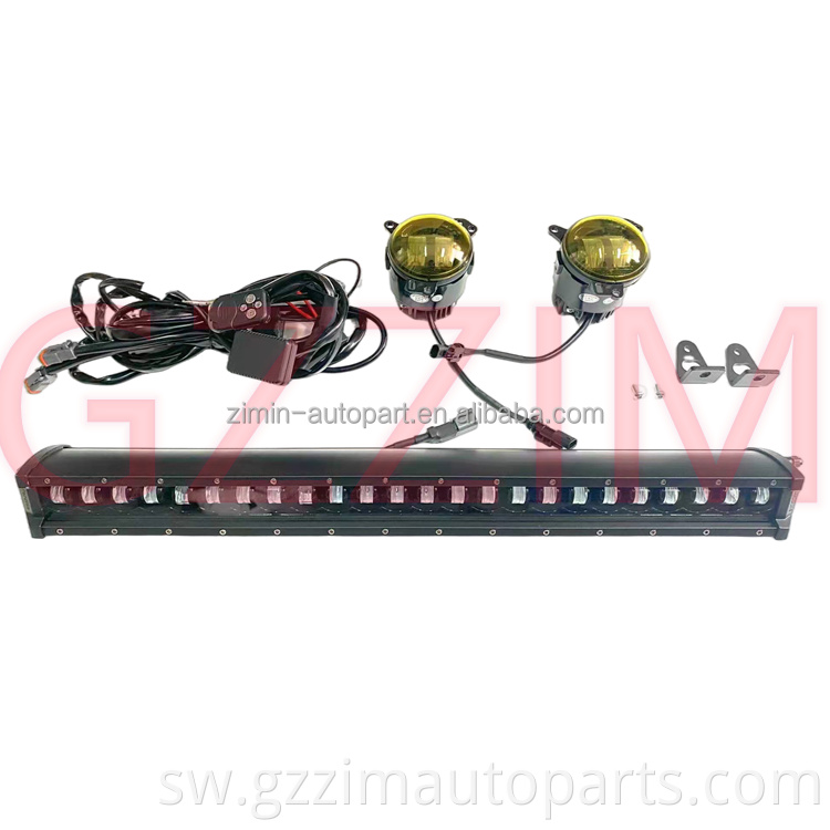 ABS Plastiki LED Front Grille Taa Kits Waterproof Amber LED Grille Light kwa Defender 2021